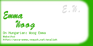 emma woog business card